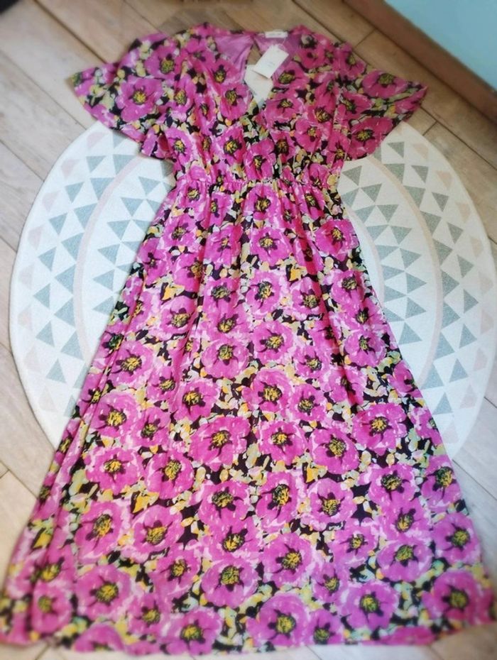 Robe longue fleurie - Archie Love - M/L - Neuf Étiquette - photo numéro 6