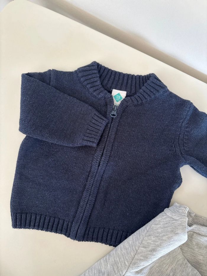 Lot de 2 pull et gilet à zip 3M Tex baby - photo numéro 3