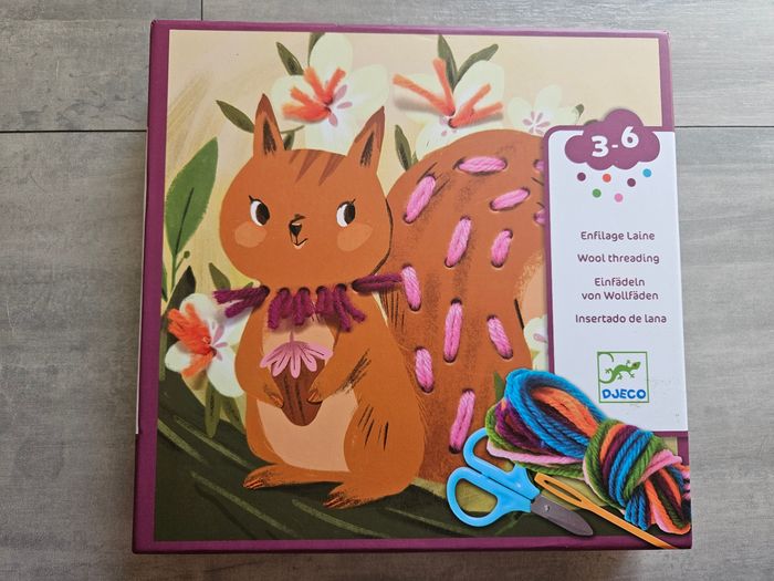 Jeu de société enfilage de laine Djeco - photo numéro 2