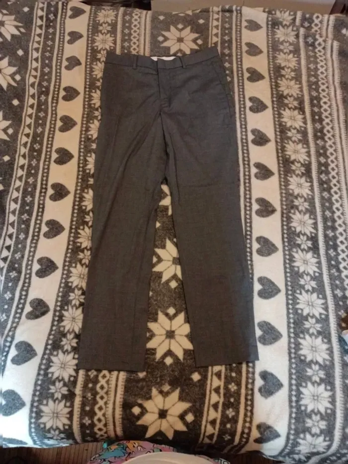 Pantalon de costume slim fit stretch taille 38 h&m neuf