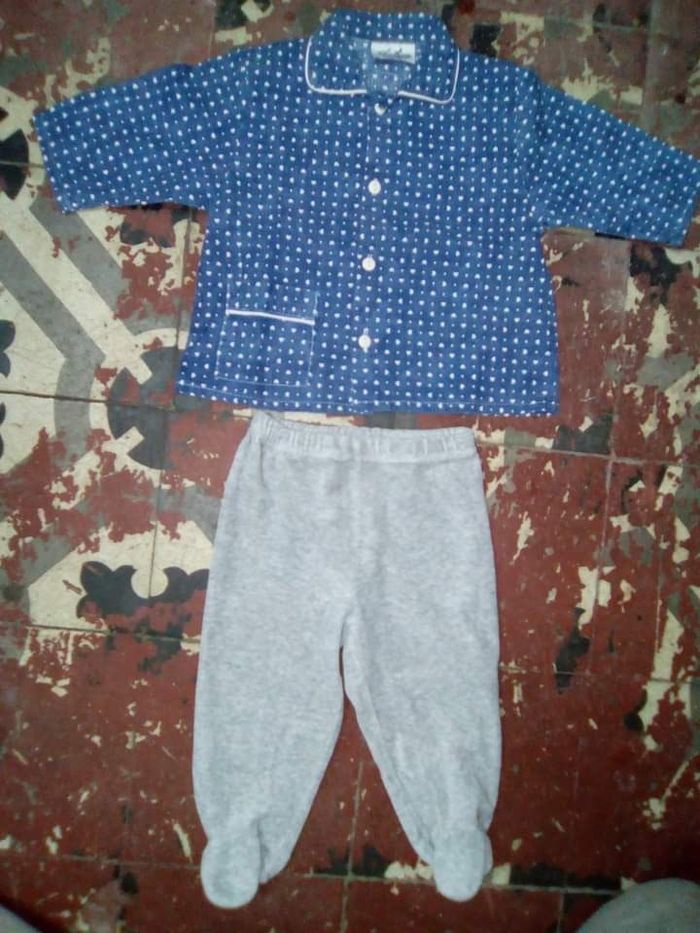 Chemise+pantalon de pyjama garçon 12 mois