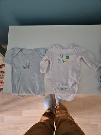 Lot de 2 bodys bébé 