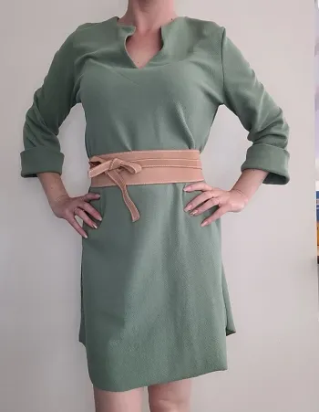 Robe kaki zara midi