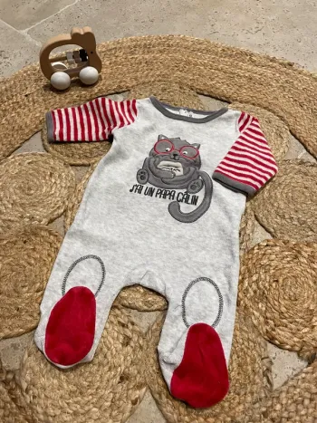 Pyjama velours 1 mois