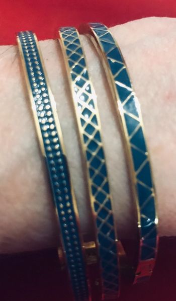 3 bracelets émaux