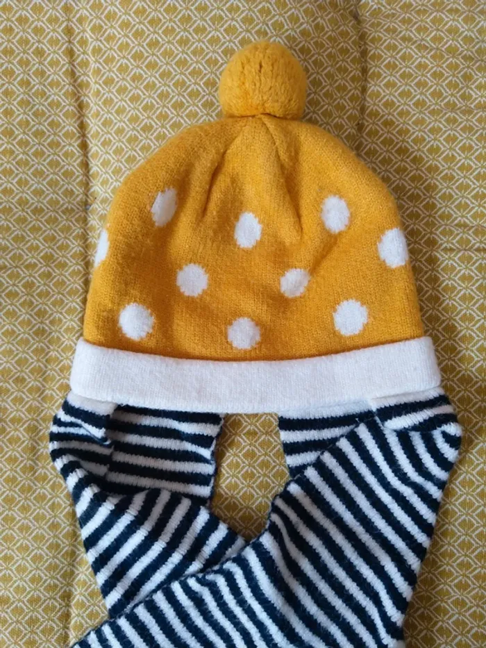 Bonnet écharpe orchestra nourrisson taille 3-6mois / 41 cm - photo numéro 2