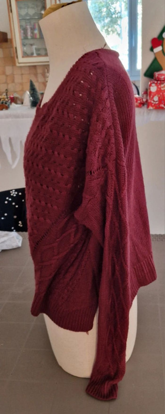 Pull Jennyfer bordeaux - photo numéro 3