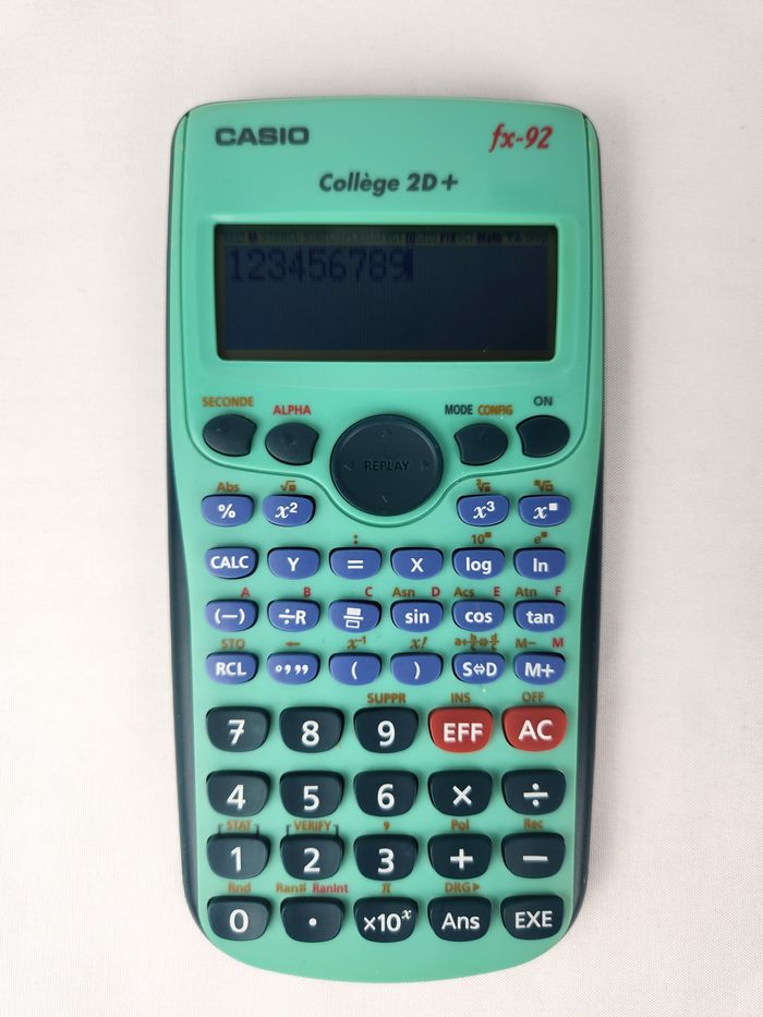 Calculatrice Scientifique Casio fx-92 Collège 2D+ - Rentrée Collège - photo numéro 2