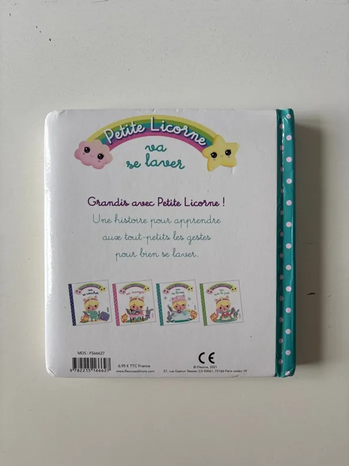 Livre petite, licorne va se laver - photo numéro 2