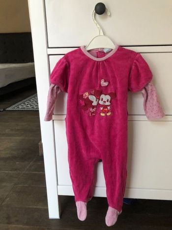 Pyjama velours 9 mois