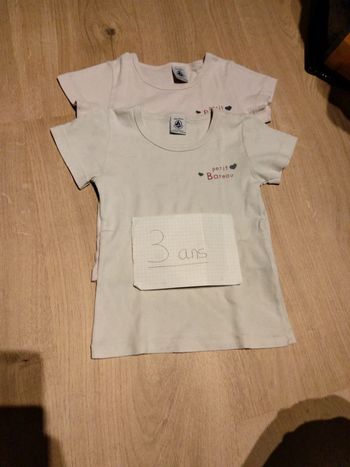 Maillots de corps petit bateau 3 ans