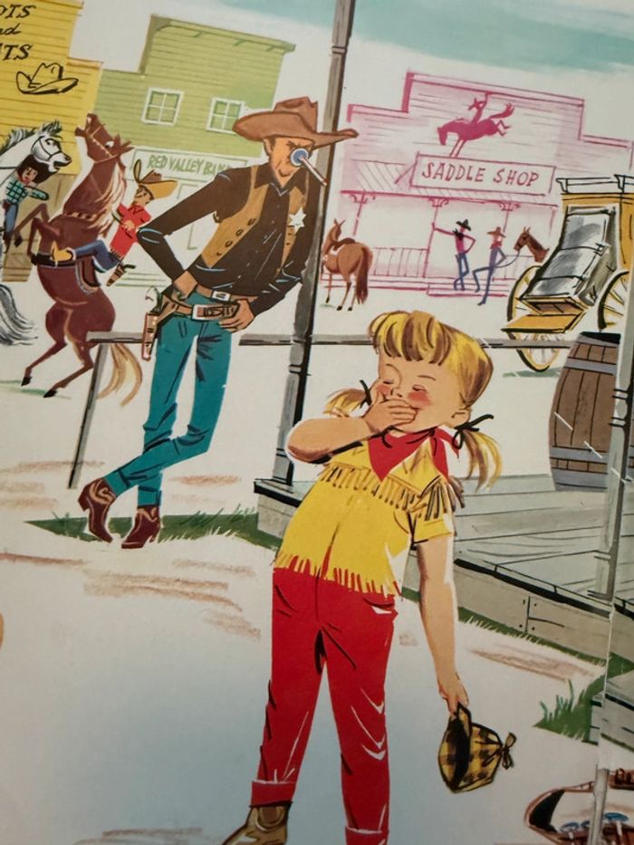 Grands albums Hachette livre rare ancien blanc Caroline au Ranch Pierre Probst - photo numéro 4