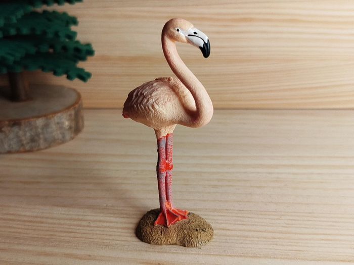 Schleich oiseau Flamant rose Figurine animal de la camargue - photo numéro 2