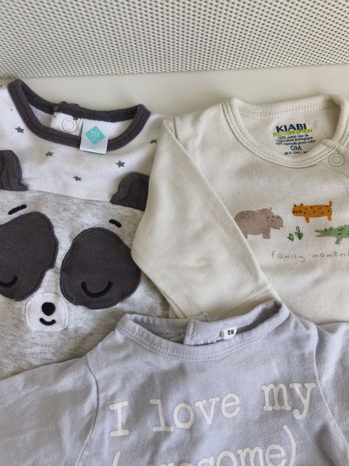 Lot de 3 pyjamas naissance - photo numéro 2