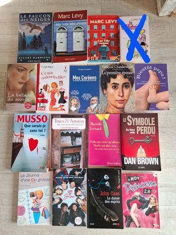 Livres brochés  3 euros l unité  ou 5 euros  les 2