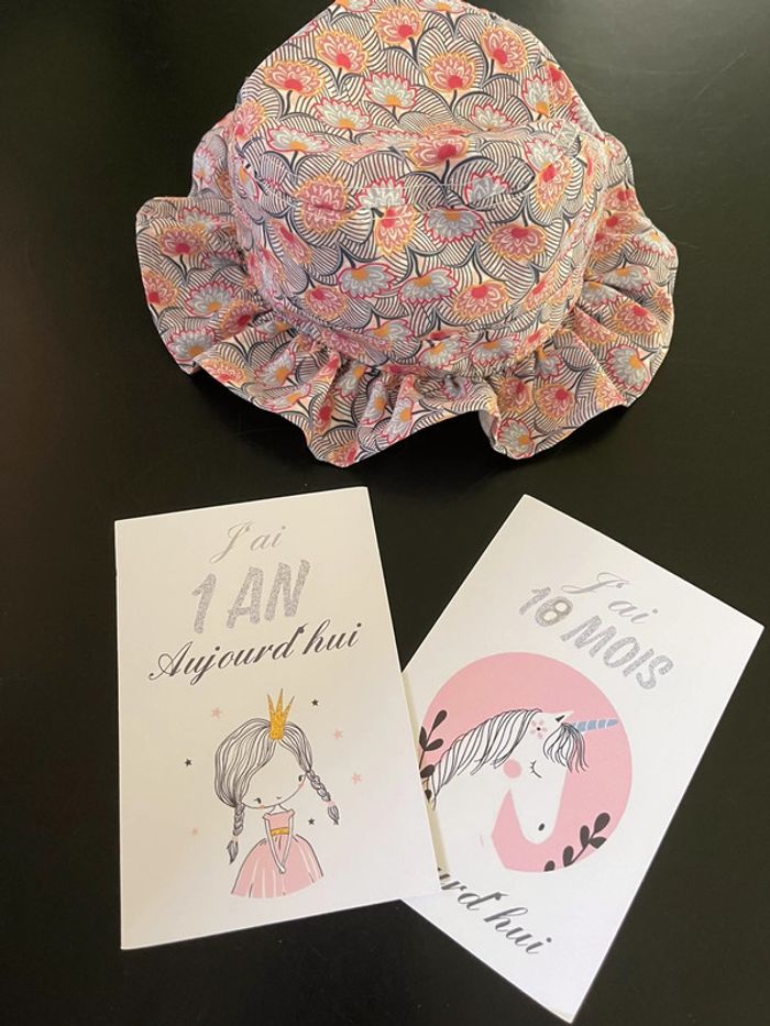 Chapeau fleuri 46cm