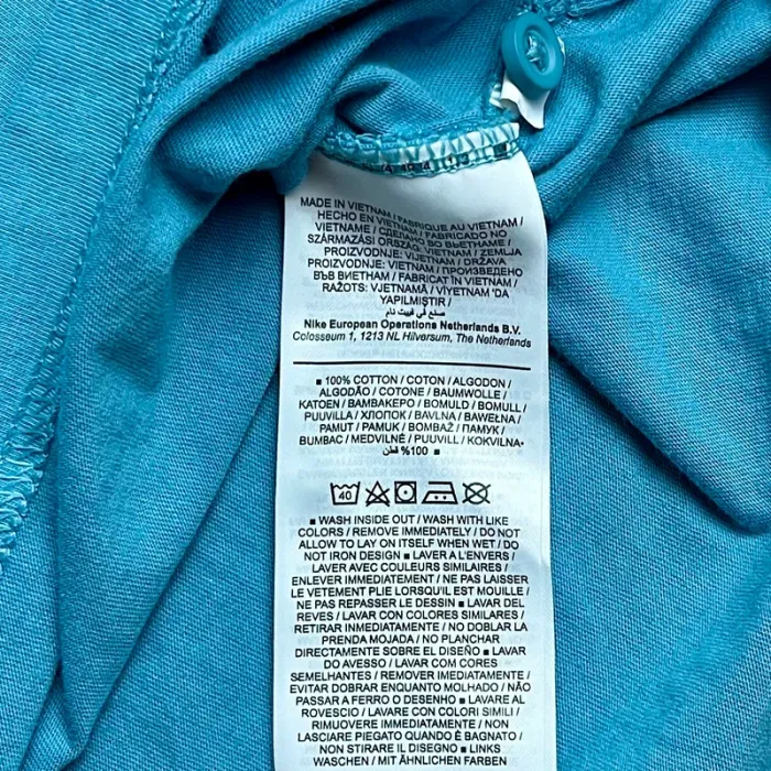 Polo/chemise/t.shirt bleu Nike (brodé) pour homme, taille M - photo numéro 5