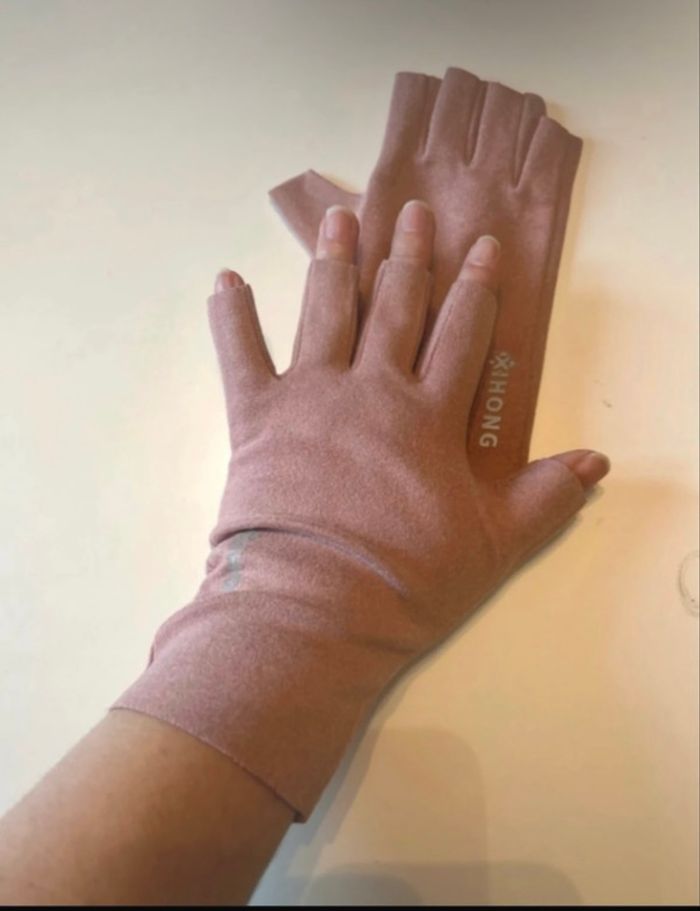 Mitaines chaudes NEUVES pour femme couleur rose