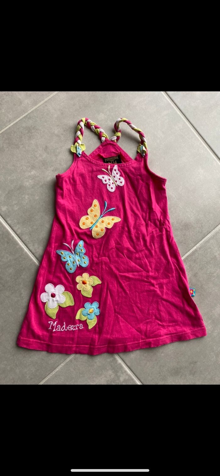 Robe fleurs 🌺 et papillon 🦋 4 ans - photo numéro 2