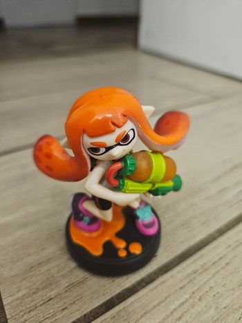 Amiibo splatoon fille inkling orange