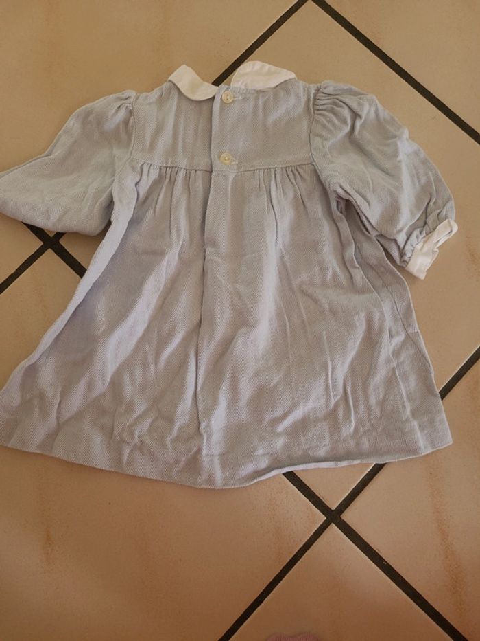 Robe à chevrons bleu ciel Alphabet - photo numéro 3