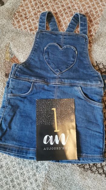 Robe salopette en jean