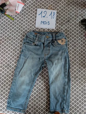 Jean bébé garçon 12/18 mois