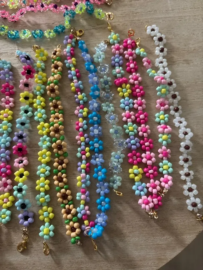 Bracelet de fleur couleur été 📦 - photo numéro 5