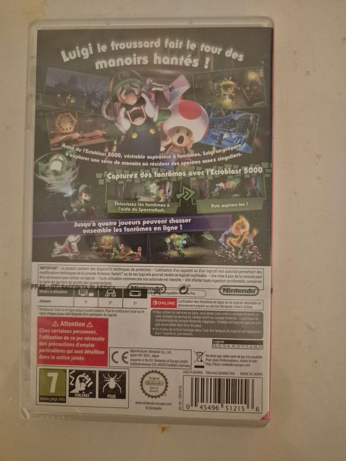 Luigis mansion 2 sur switch neuf sous blister - photo numéro 2