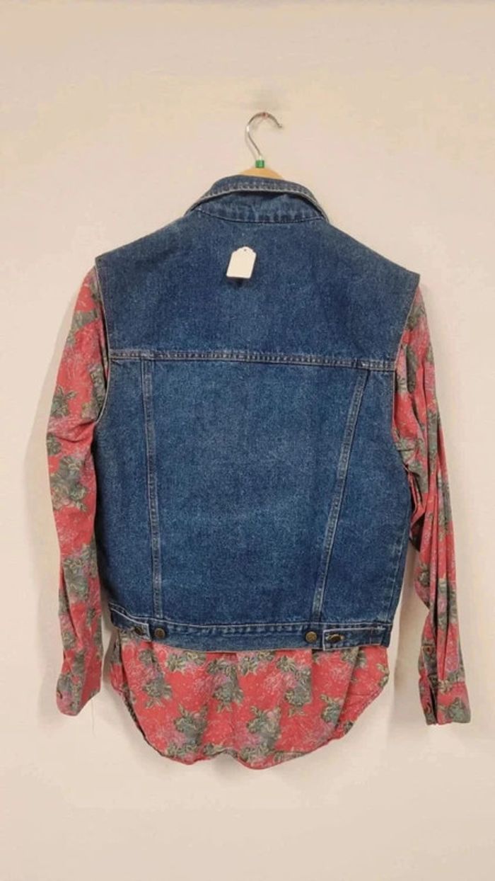 Blouson sans manches en jean vintage - photo numéro 3