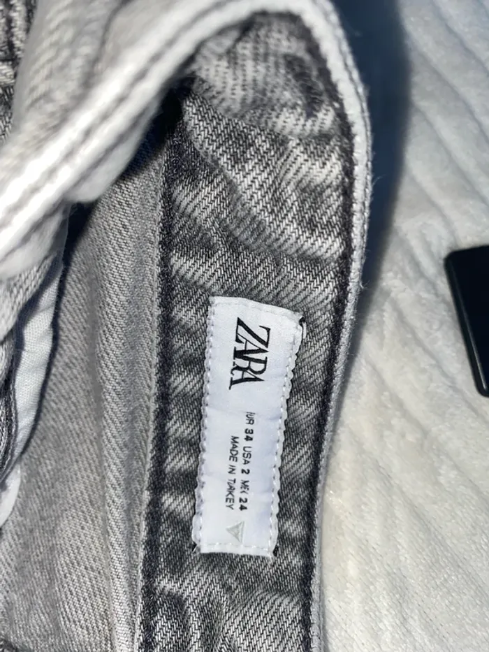 Jean gris large Zara - photo numéro 5