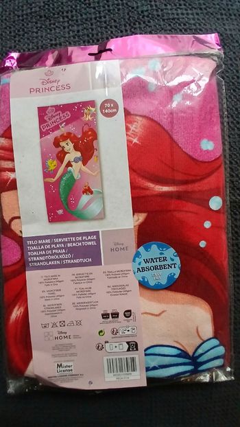 Serviette ariel la petite sirène