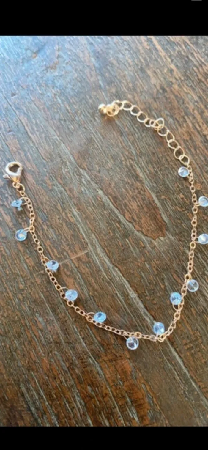 Magnifique bracelet réglage avec pierres blanches - photo numéro 4