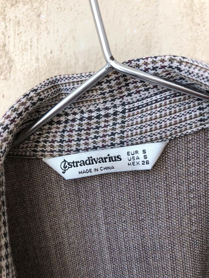 Sur chemise oversize prince de galles Stradivarius S - photo numéro 5