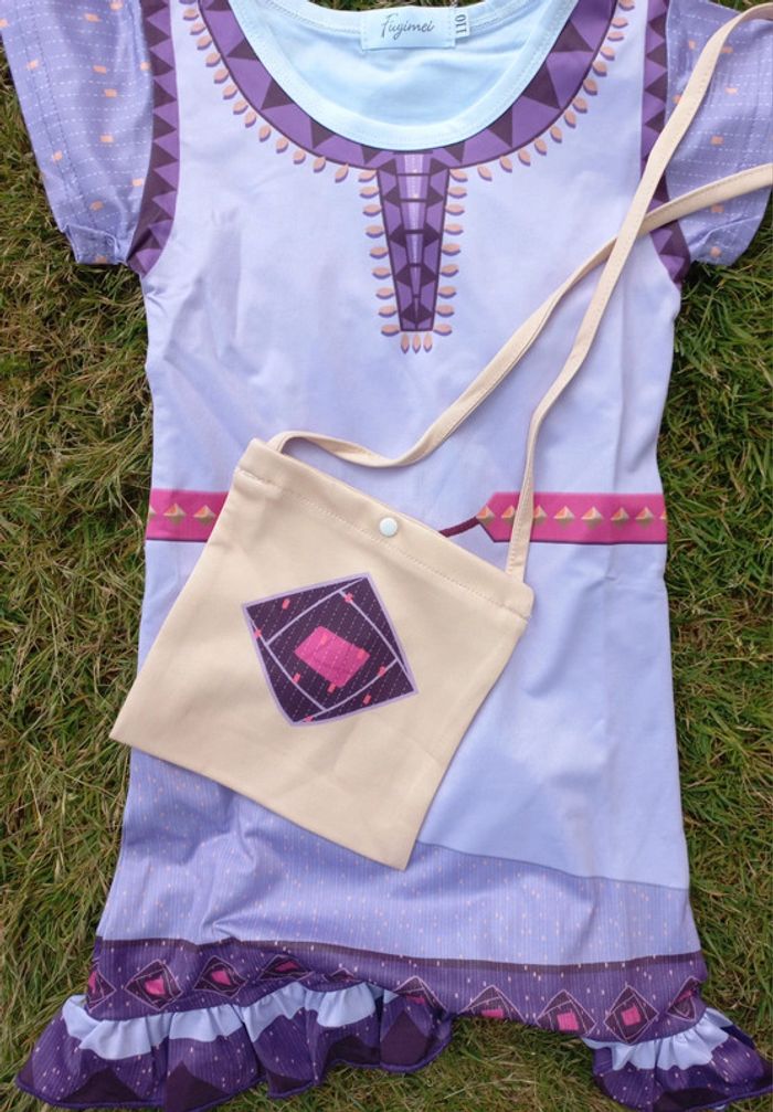 Robe déguisement wish asha avec son sac 4 ans - photo numéro 2