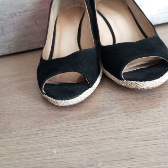 Sandales cuir semelle compensée femme 40 - photo numéro 3