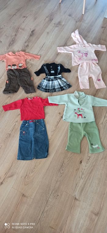 Lot de 5 ensembles 6 mois hiver