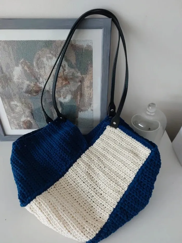 Très jolie sac coton au crochet - photo numéro 3
