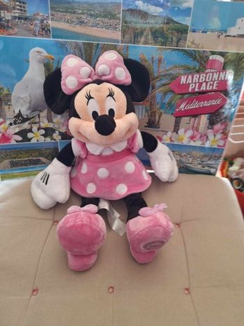 peluche minnie rose