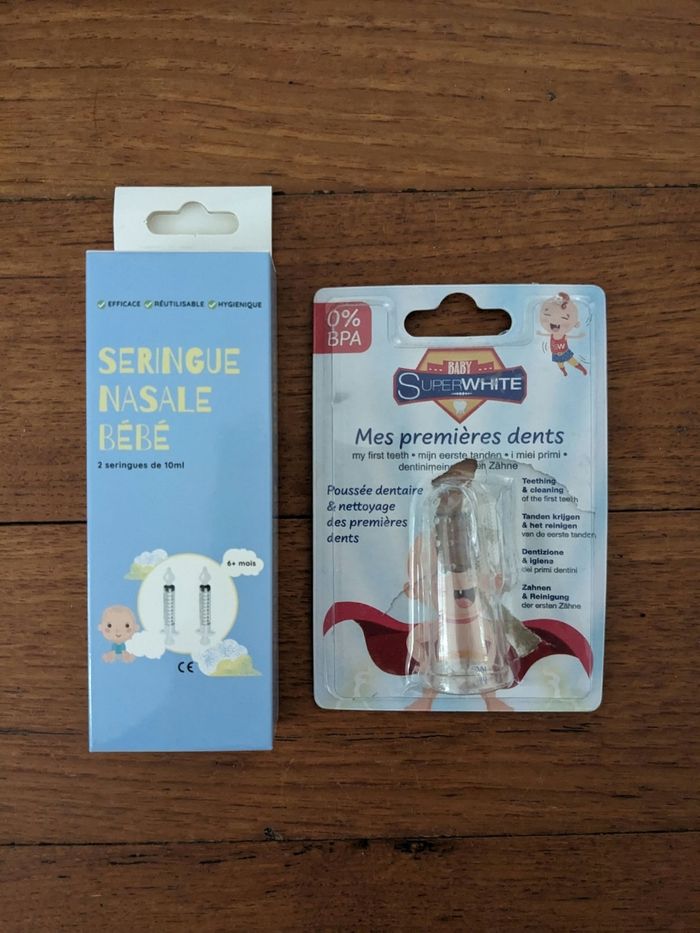 Ensemble soin bébé enfants seringues nasales neuves
