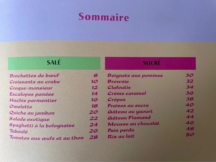 Mon livre de cuisine / recette pour enfants - photo numéro 2
