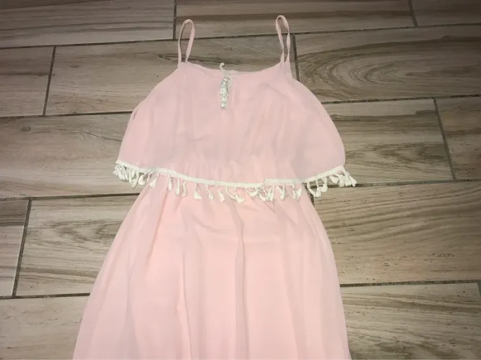 Robe à volant rose M/L - photo numéro 3