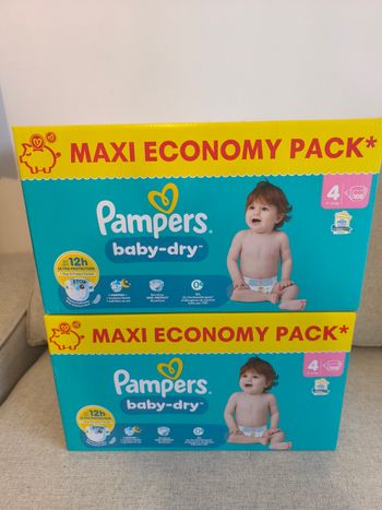 Pampers Baby dry T4 - 2*108 couches