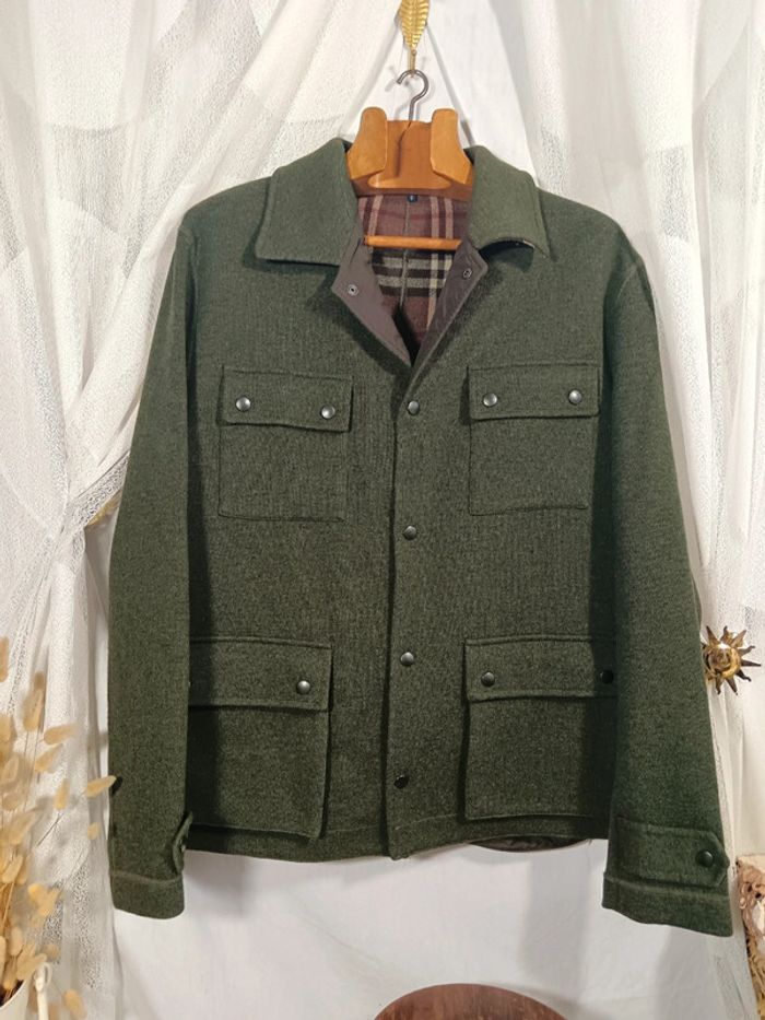 Burberry | Surchemise veste vert foncé | t. 46