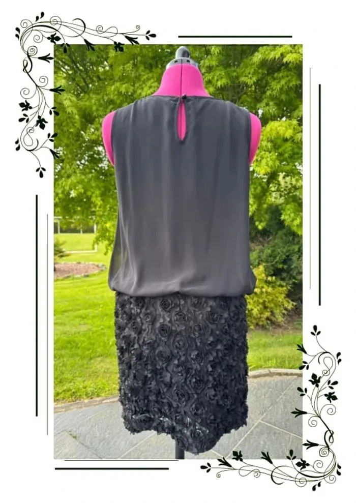 Magnifique petite robe noire esprit, taille 40 - photo numéro 2