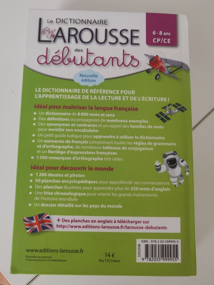 Dictionnaire des débutants larousse - photo numéro 2