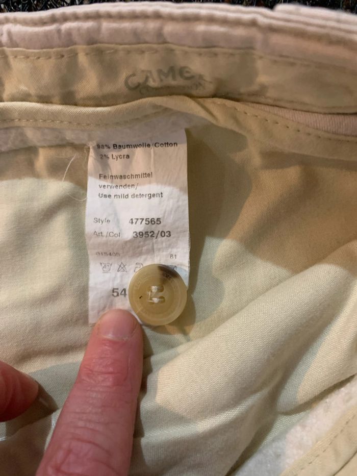 Pantalon toile beige Camel collection - photo numéro 5
