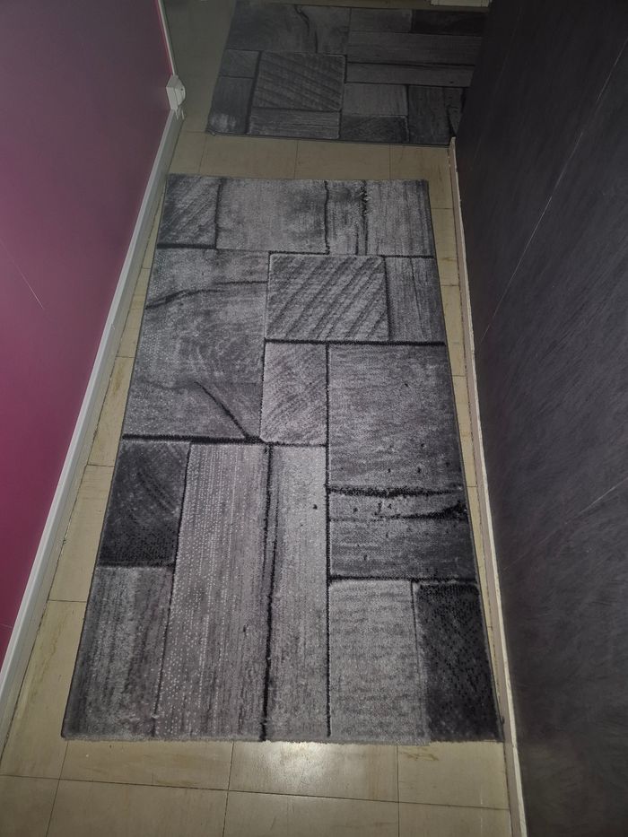Lot 2 tapis couloirs gris - photo numéro 2