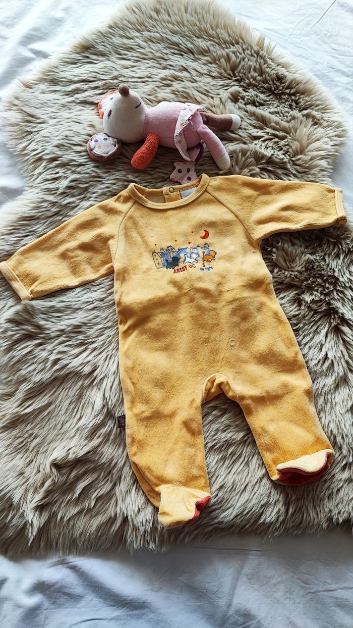 Pyjama chaud orange Disney 1 mois