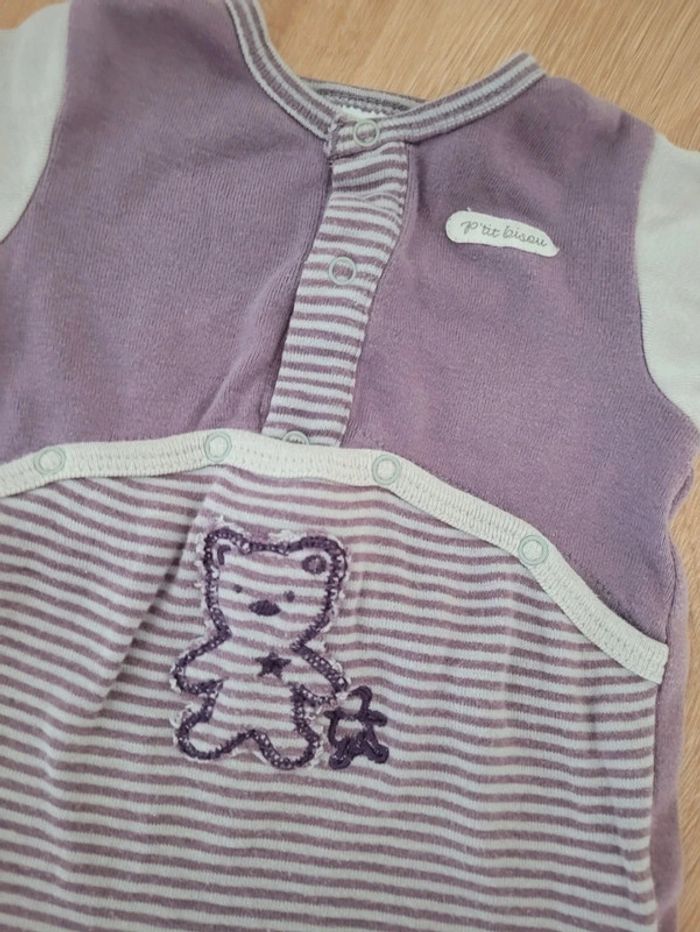 Pyjama bébé P'tit Bisou 1 mois - photo numéro 2